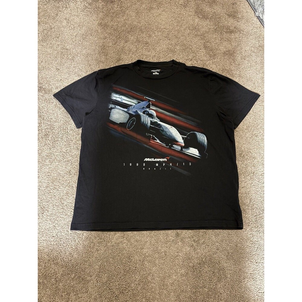 Hollister Men’s XL McLaren 1998 MP4/13  Formula 1 Racing Graphic Tee Relaxed Fit
